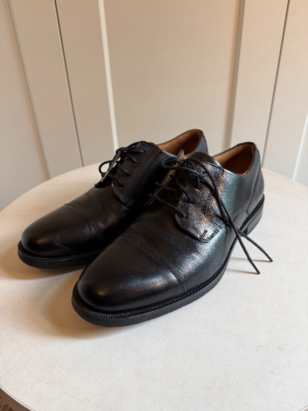 Cole Haan Men's Grand 360 Leather Cap Toe Dress Shoes - Black - Size 9.5